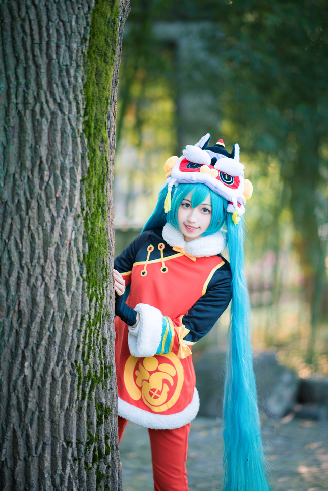 【新春贺图】——舞狮miku—— 第1张图