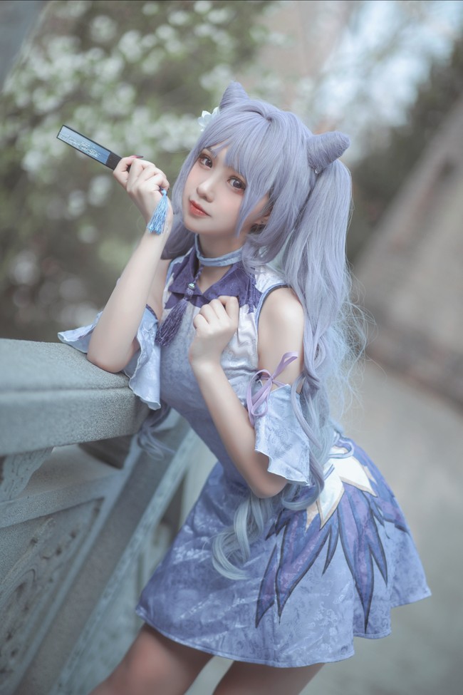 【原神同人旗袍】#刻晴 #cos正片# 第1张图