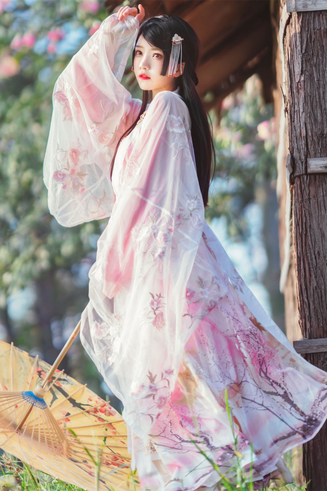 温柔之汉服桃花 第1张图